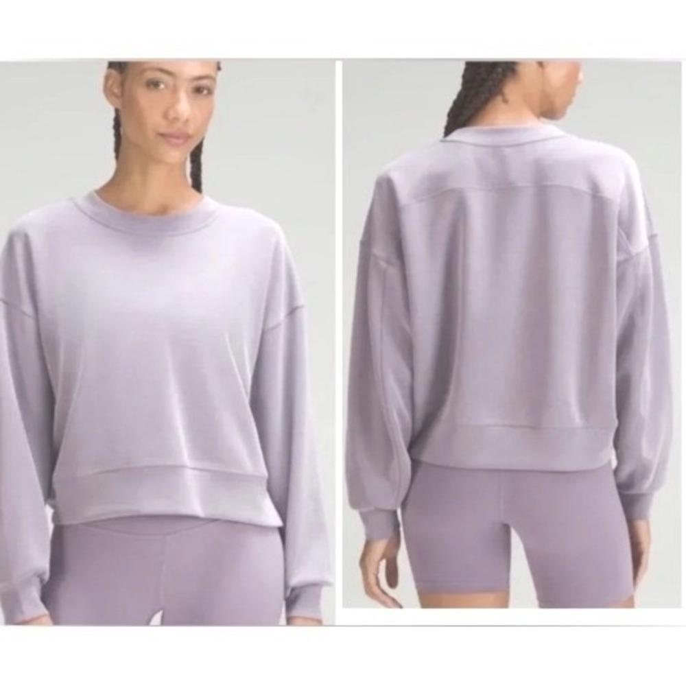 Lululemon Perfect Oversized Crew Sweatshirt Lavender, Size 6